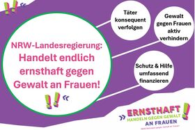 Offener Brief des NRW Netzwerks gegen Gewalt an Frauen