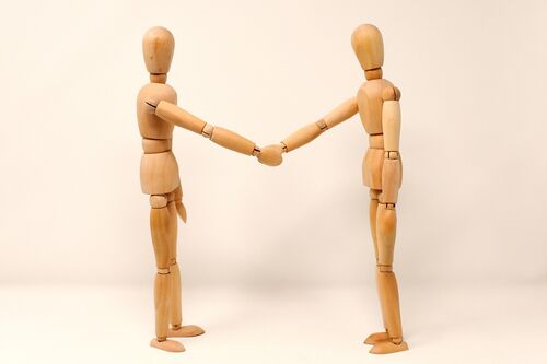 Handschlag Schiedsperson