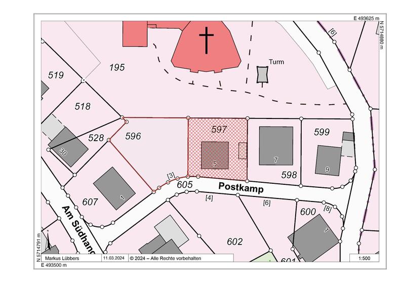 Lageplan Holtheim Postkam