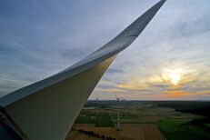 Flügel eines Windrades