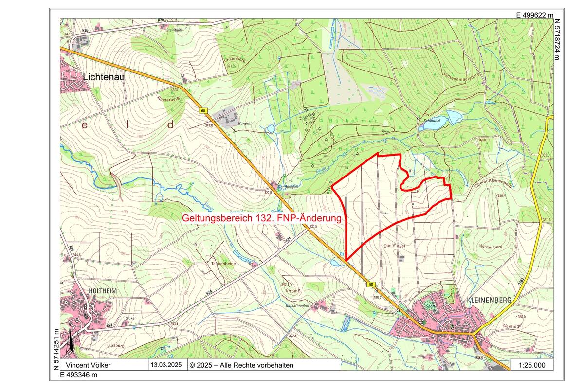 Übersichtskarte-Aufstellungsbeschluss 132. FNP.Ae
