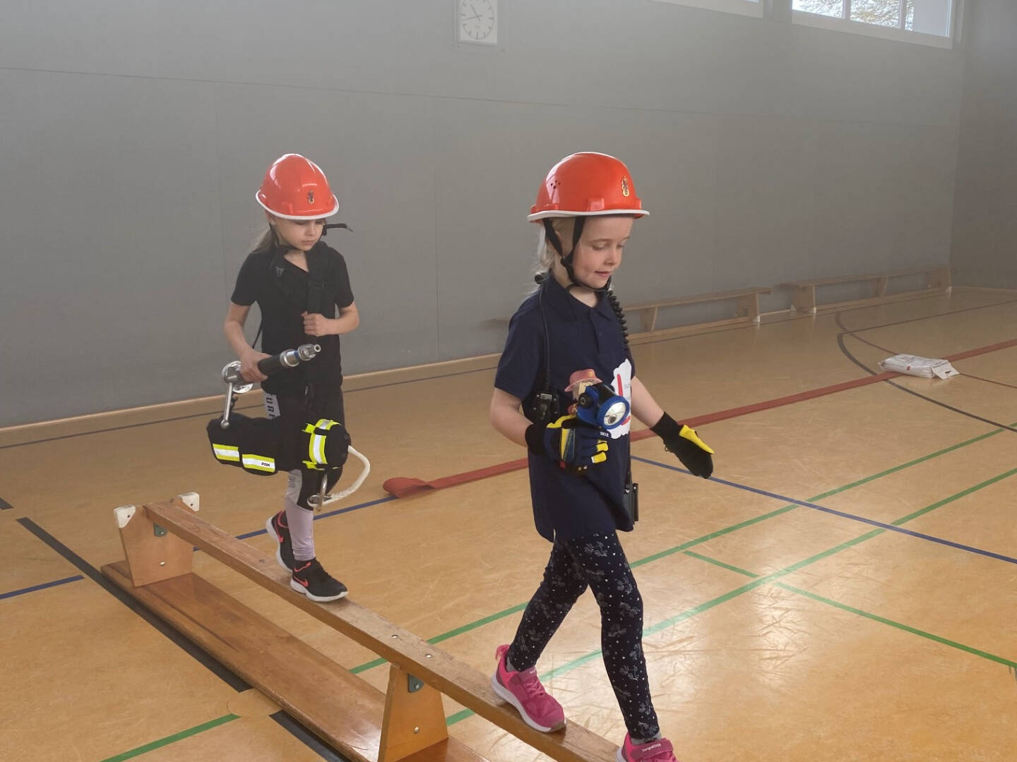 Lichtenauer Lösch-Löwen Nahla und Amelie in Aktion