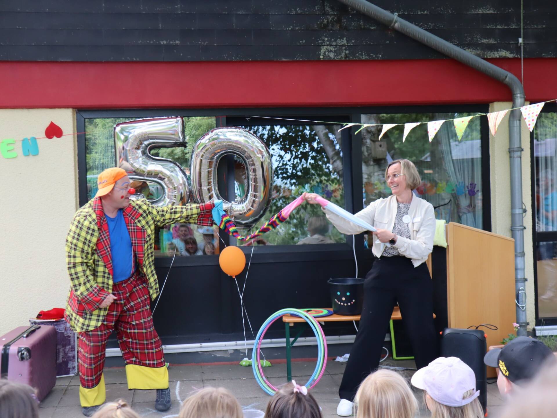 Zauberer Ati beim Kita-Jubiläum