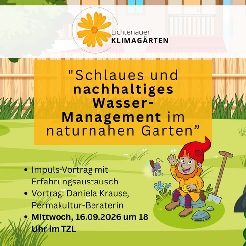 Schlaues und nachhaltiges Wassermanagement im naturnahen Garten
