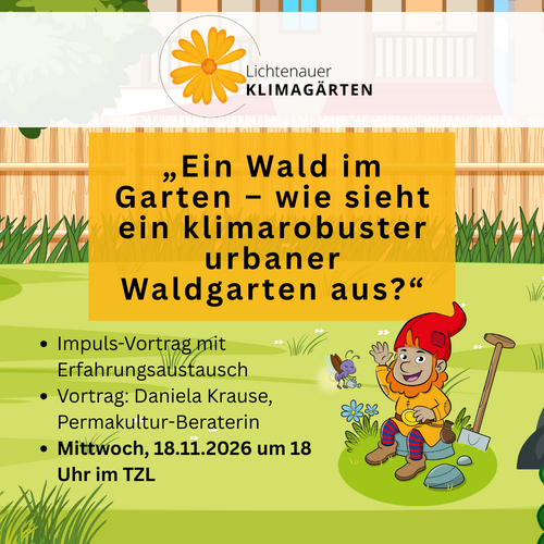 Ein Wald im Garten - wie sieht ein klimarobuster urbaner Waldgarten aus?
