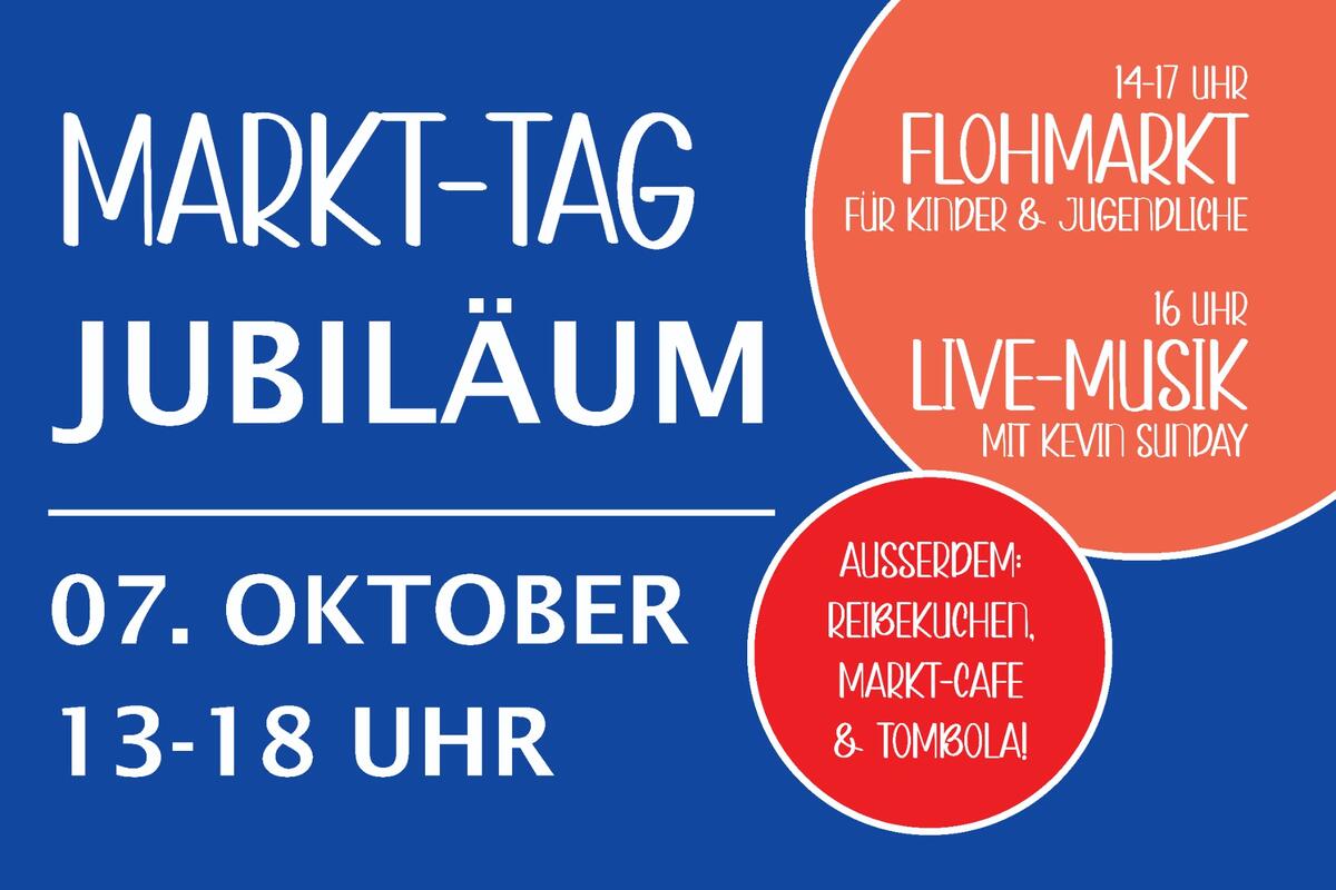 Banner-Markt-Tag-Jubiläum