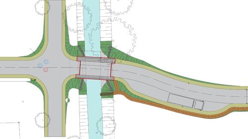 Brücke und Wirtschaftsweg über die Altenau Brücke und Wirtschaftsweg über die Altenau