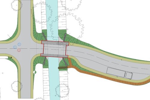 Brücke und Wirtschaftsweg über die Altenau