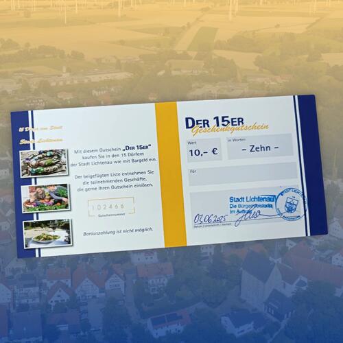 Gutschein DER15er Gutschein DER15er