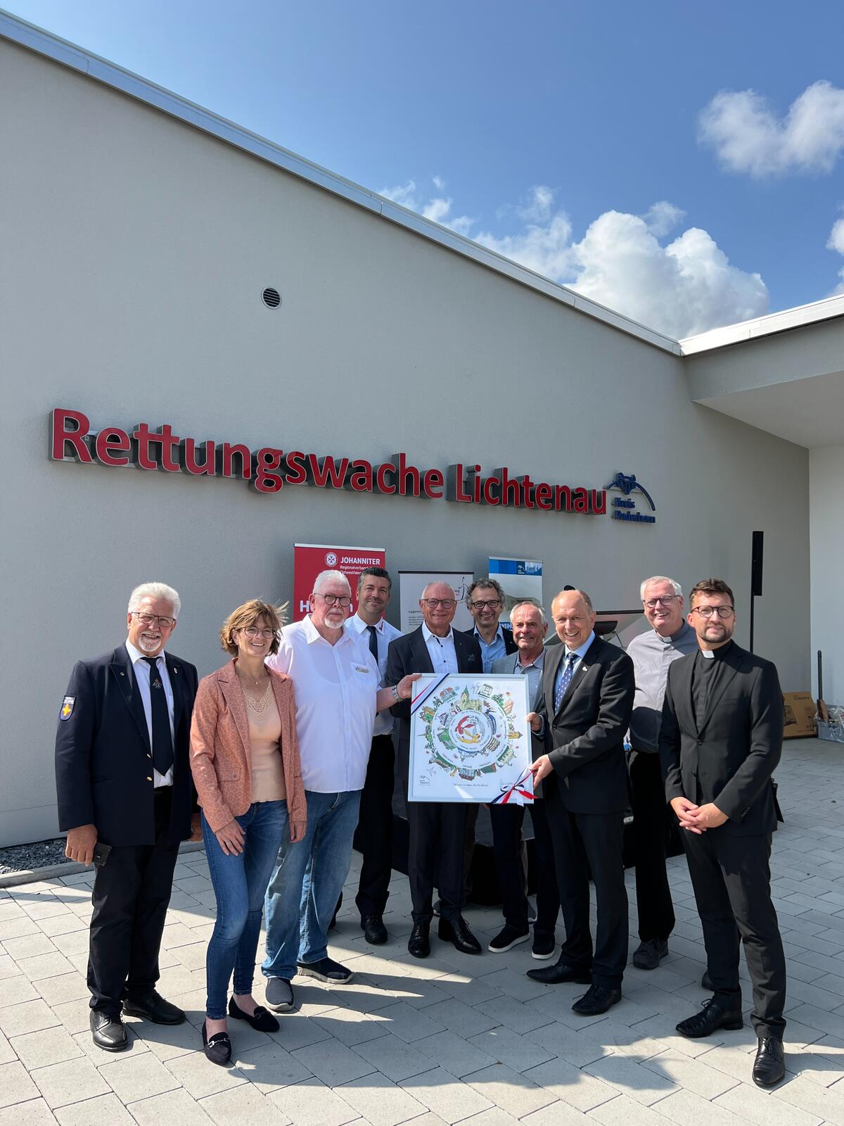 Einweihung der neuen Rettungswache in Lichtenau