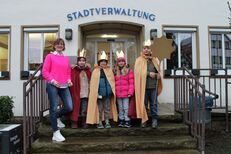 Sternsinger besuchen Rathaus