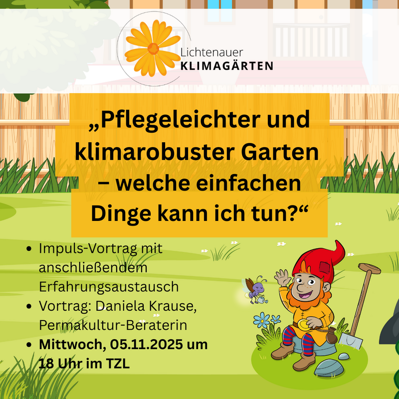 Infoveranstaltung "Pflegeleichter und klimarobuster Garten" Infoveranstaltung "Pflegeleichter und klimarobuster Garten"