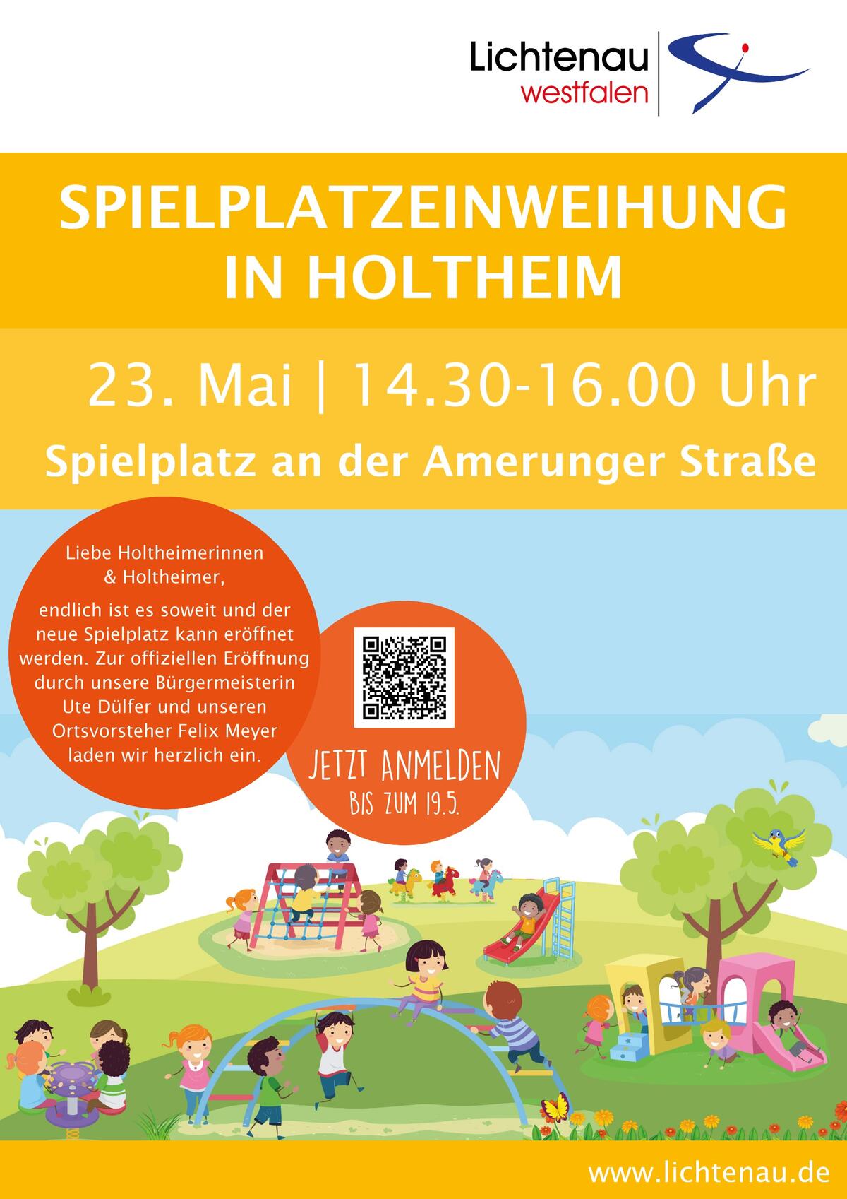 Spielplatzeröffnung Holtheim