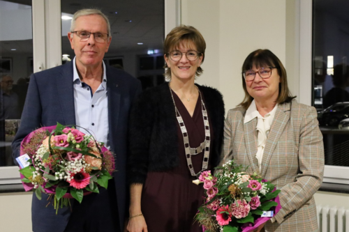 Bürgermeisterin Dülfer mit ihren 1. Vertreter (Herr Wächter) und 2. Vertreterin (Frau Wolf-Sedlatschek)