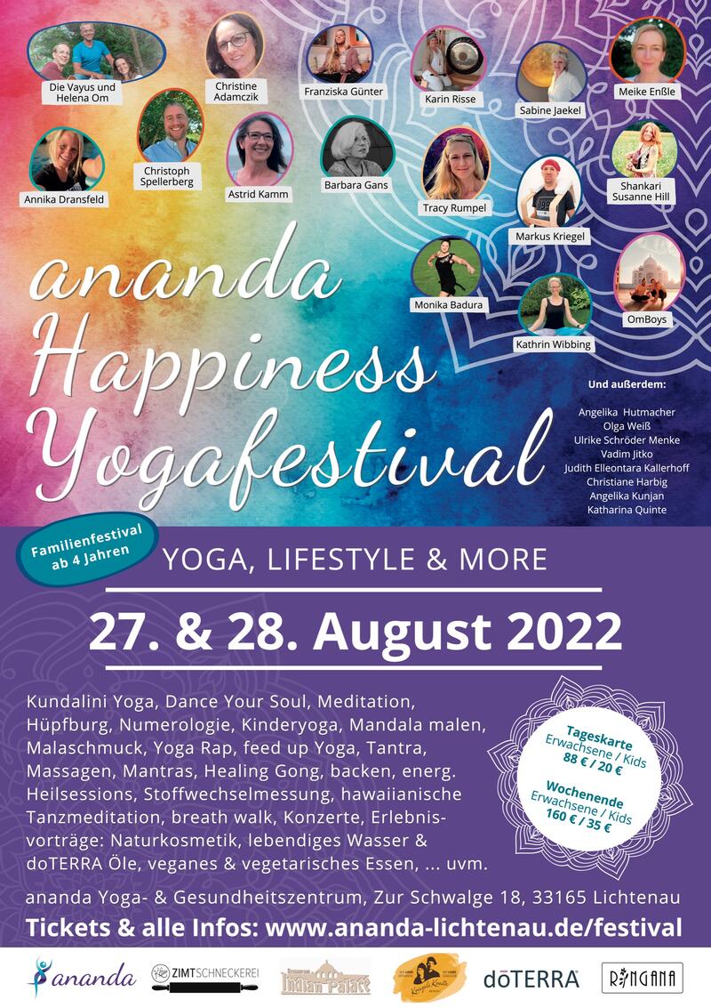 ananda Happines Yogafestival - Familienfestival
